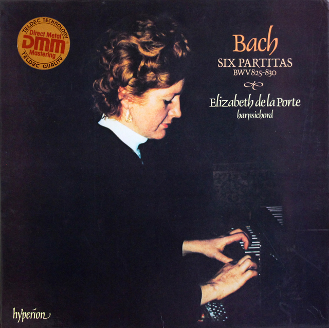 【直筆メッセージ付き】　デラ・ポルテのバッハ/6つのパルティータ　独hyperion　3728　LP レコード