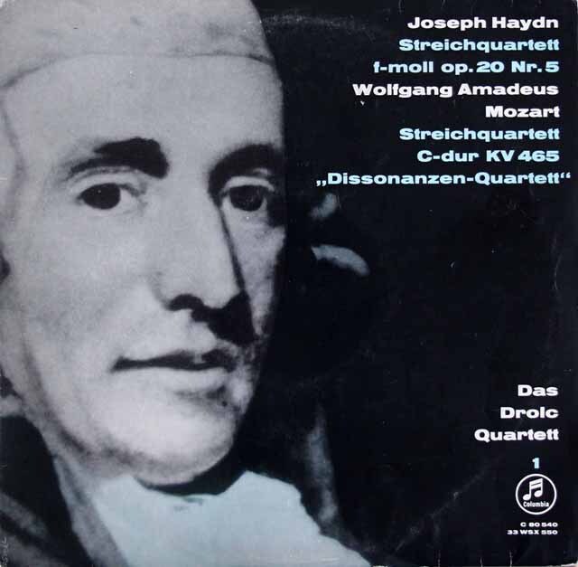 ドロルツ四重奏団のハイドン/弦楽四重奏曲第35番ほか　独Columbia　3729　LP レコード