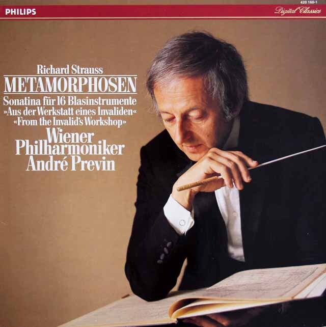 プレヴィンのR.シュトラウス/「メタモルフォーゼン」ほか　蘭PHILIPS　3729　LP レコード