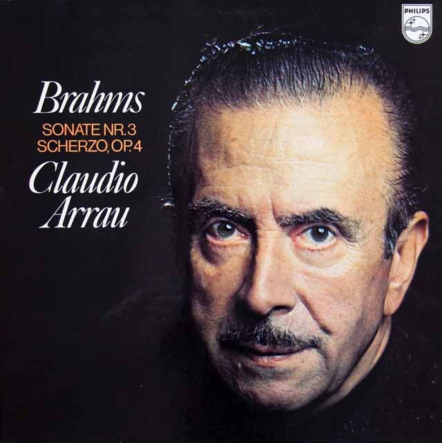 アラウのブラームス/ピアノソナタ第3番ほか　蘭PHILIPS　3730　LP レコード