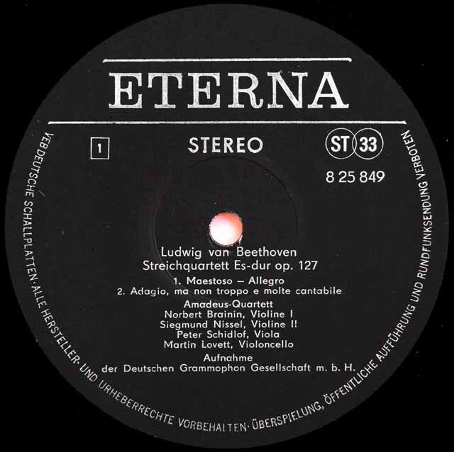 LP レコード 長ステレオ アマデウス四重奏団のベートーヴェン/弦楽