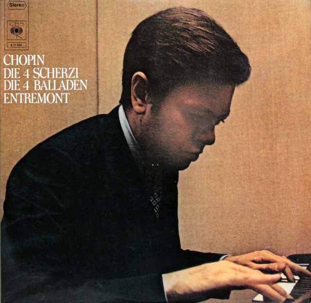 アントルモンのショパン/スケルツォ＆バラード（全曲）　独CBS　3730　LP レコード
