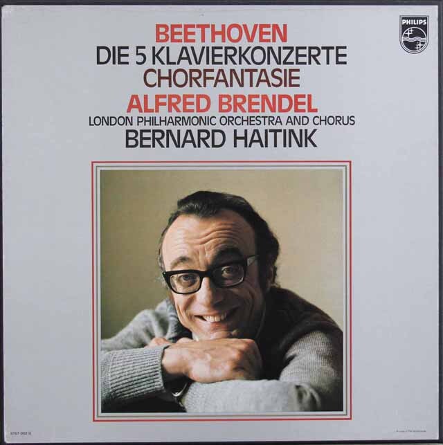 ブレンデル、ハイティンクのベートーヴェン/ピアノ協奏曲全集　蘭PHILIPS　3730　LP レコード