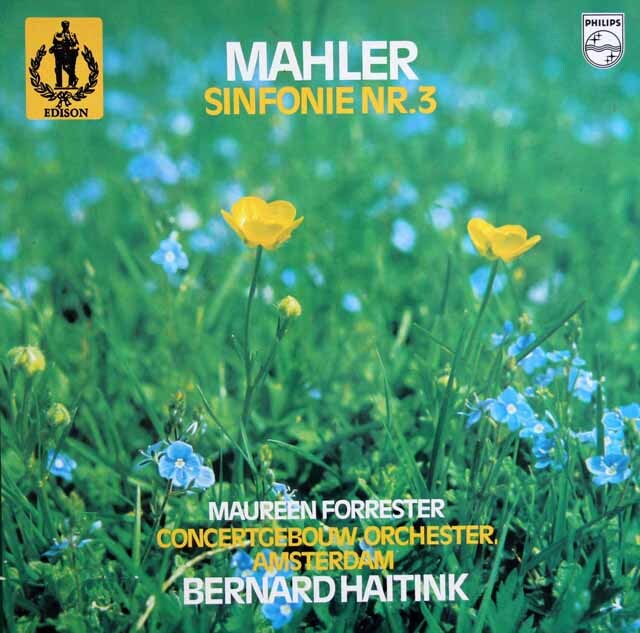 ハイティンクのマーラー/交響曲第3番　蘭PHILIPS　3730　LP レコード