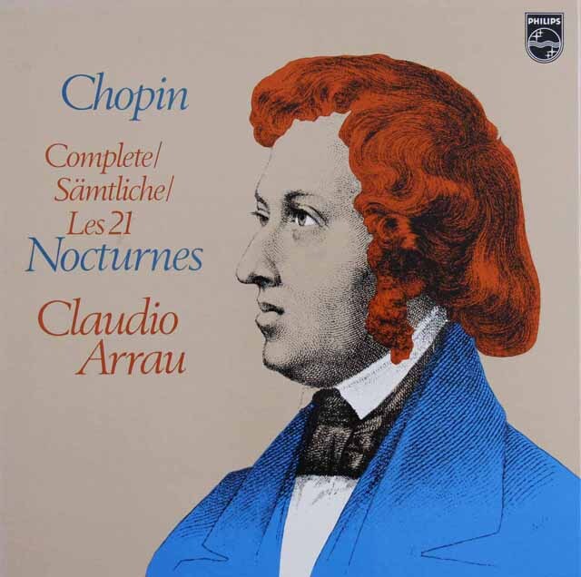 アラウのショパン/夜想曲集　蘭PHILIPS　3730　LP レコード