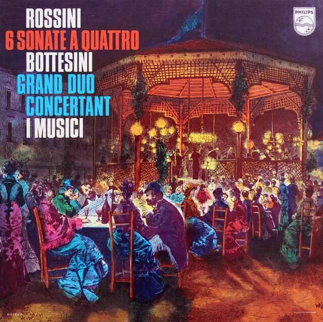 イ・ムジチのロッシーニ/弦楽のための6つのソナタほか　蘭PHILIPS　3730　LP レコード