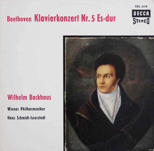 【独最初期盤】バックハウス、イッセルシュテットのベートーヴェン/ピアノ協奏曲第5番「皇帝」　独DECCA　3731　LP レコード
