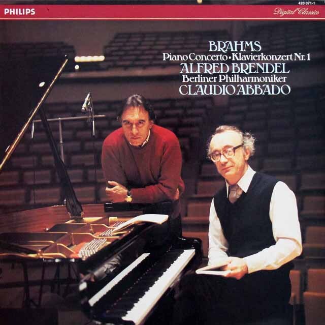 ブレンデル、アバドのブラームス/ピアノ協奏曲第1番　蘭PHILIPS　3731　LP レコード