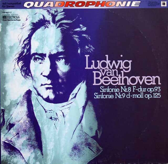 ケンペのベートーヴェン/交響曲第8、9番　独EMI　3731　LP レコード