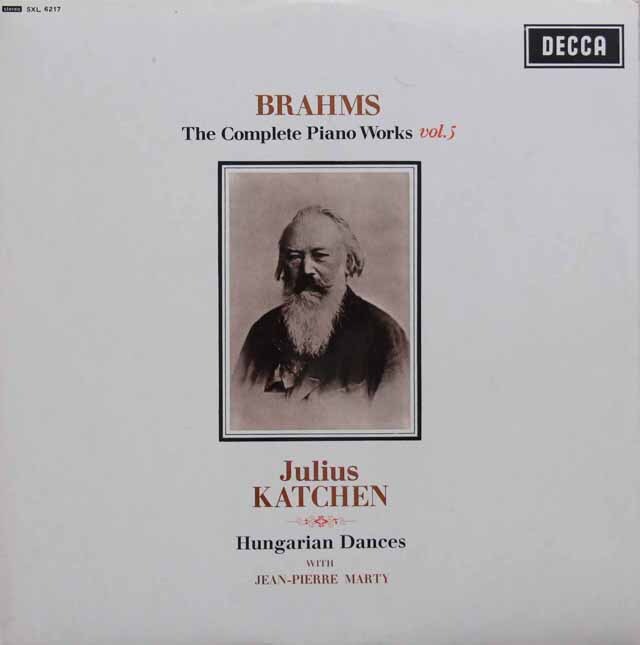 カッチェンのブラームス/ハンガリー舞曲集　英DECCA　3731　LP レコード