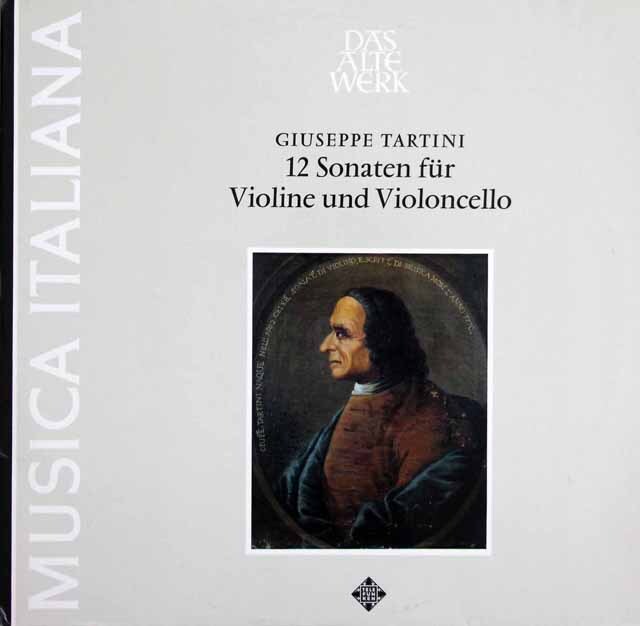 グリエルモ、ポカテラのタルティーニ/ヴァイオリンとチェロのための12のソナタ　独TELEFUNKEN　3731　LP レコード