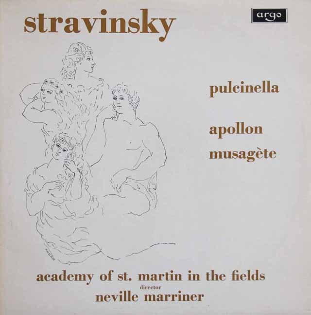 マリナーのストラヴィンスキー/「プルチネルラ」ほか　英ARGO　3731　LP レコード