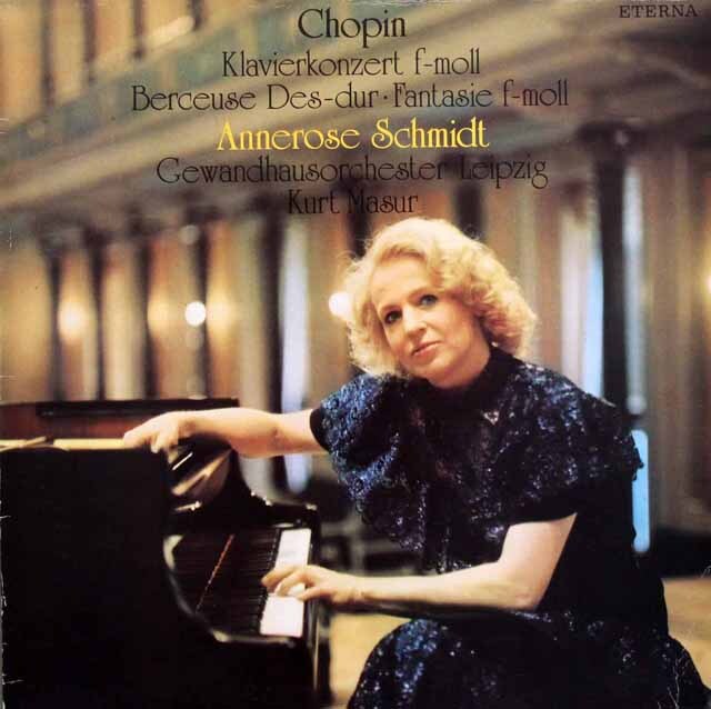 シュミット&マズアのショパン/ピアノ協奏曲第2番ほか　独ETERNA　3731　LP レコード