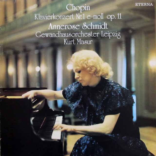 シュミット&マズアのショパン/ピアノ協奏曲第1番　独ETERNA　3731　LP レコード