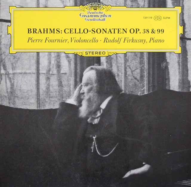 フルニエ、フィルクスニーのブラームス/チェロソナタ第1、2番　独DGG　3731　LP レコード