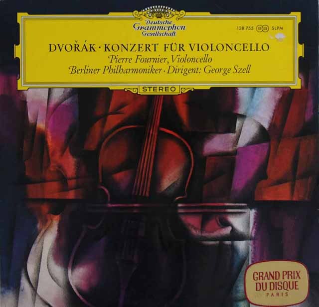 フルニエ、セルのドヴォルザーク/チェロ協奏曲 　独DGG　3732　LP レコード