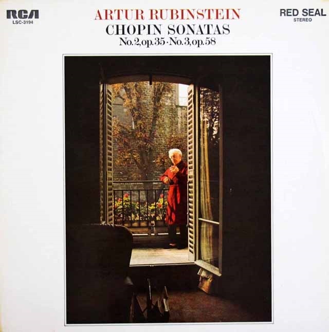 ルービンシュタインのショパン/ピアノソナタ第2、3番　独RCA　3732　LP レコード