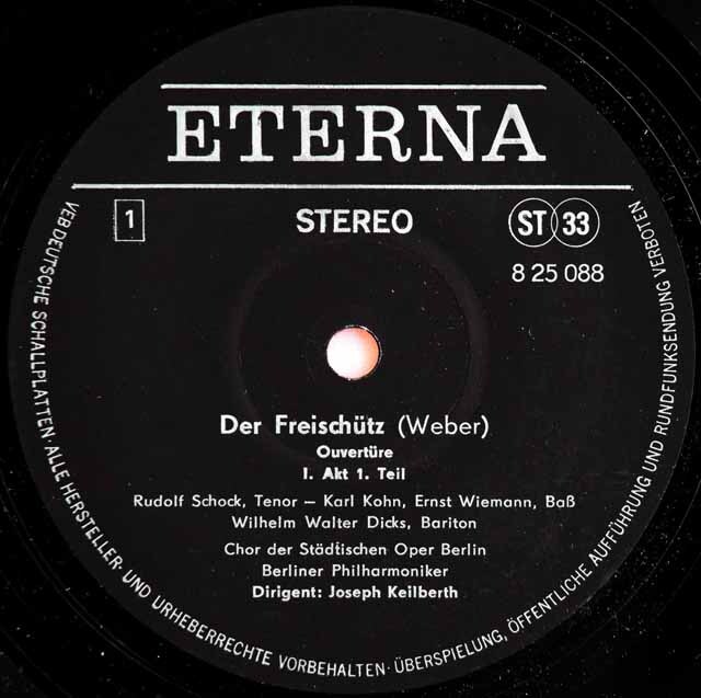 LP レコード カイルベルトのウェーバー/「魔弾の射手」全曲 独ETERNA 3732