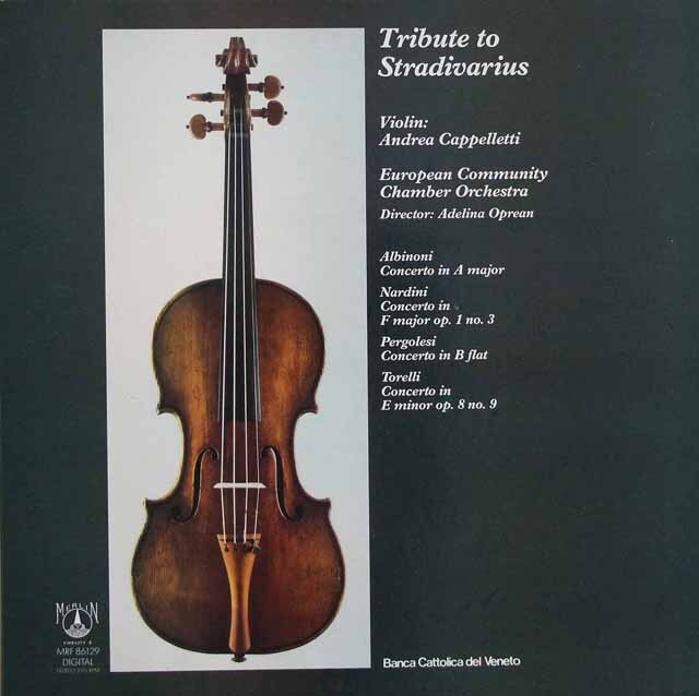 カッペレッティのアルビノーニ、ペルゴレーシほか/ヴァイオリン協奏曲集　英MERLIN　3732　LP レコード