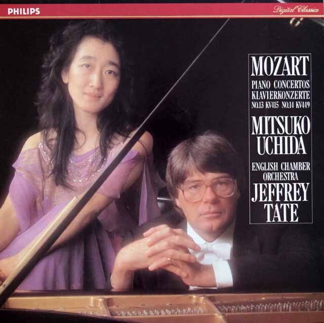 内田、テイトのモーツァルト/ピアノ協奏曲第13、14番　蘭PHILIPS　3732　LP レコード