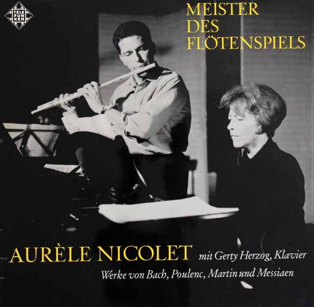 ニコレのフルート作品集　バッハ/フルートソナタ（BWV1032）ほか　独TELEFUNKEN　3732　LP レコード