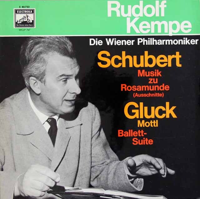 【モノラル】　ケンペのシューベルト/「ロザムンデ」の音楽ほか　独EMI　3732　LP レコード
