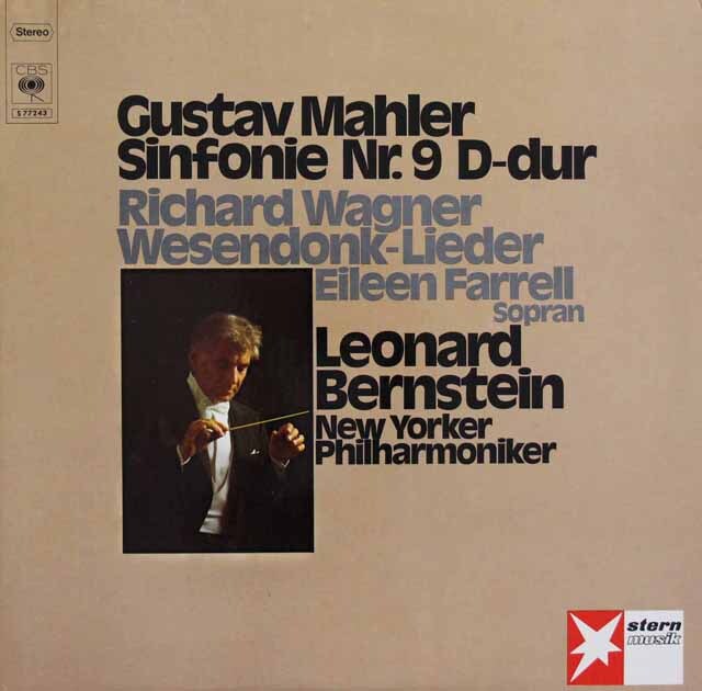 バーンスタインのマーラー/交響曲第9番ほか　独CBS　3732　LP レコード
