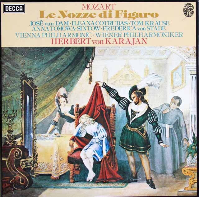 【オリジナル盤】　カラヤンのモーツァルト/歌劇「フィガロの結婚」　英DECCA　3732　LP レコード