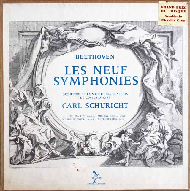 シューリヒトのベートーヴェン/交響曲全集　仏TRIANON　3732　LP レコード