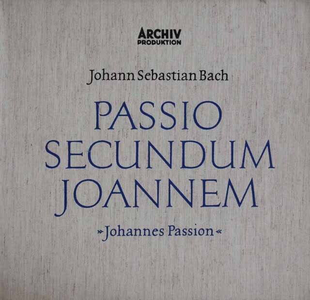リヒターのバッハ/「ヨハネ受難曲」全曲　独ARCHIV　3732　LP レコード