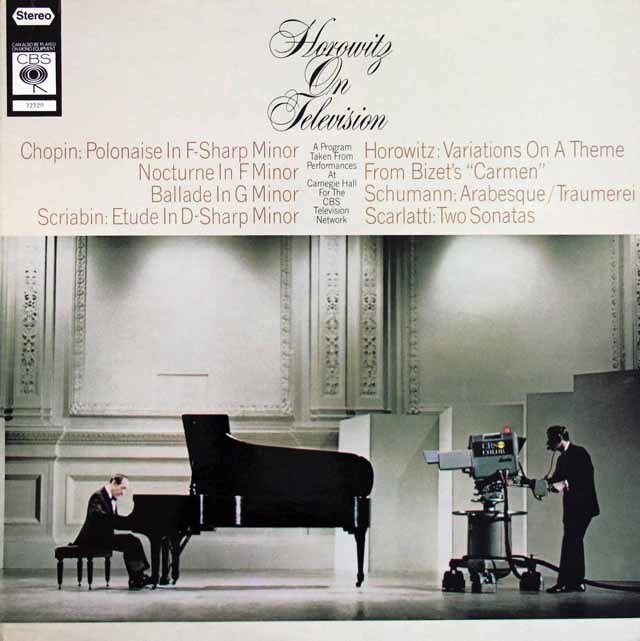 ホロヴィッツ・オン・テレヴィジョン　英CBS　3733　LP レコード