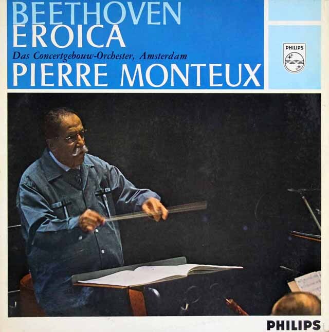 【モノラル】　モントゥーのベートーヴェン/交響曲第3番「英雄」　蘭PHILIPS　3733　LP レコード