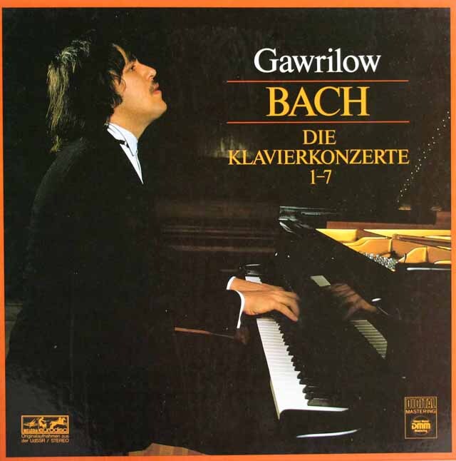 ガヴリーロフのバッハ/ピアノ協奏曲集　独eurodisc　3733　LP レコード