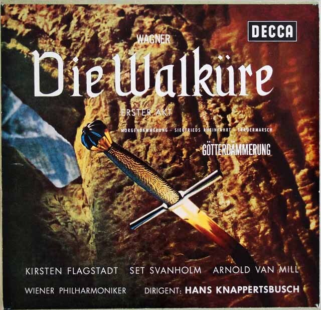 クナッパーツブッシュのワーグナー/「ワルキューレ」第1幕ほか　独DECCA　3733　LP レコード