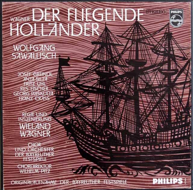 サヴァリッシュのワーグナー/「さまよえるオランダ人」全曲　蘭PHILIPS　3733　LP レコード