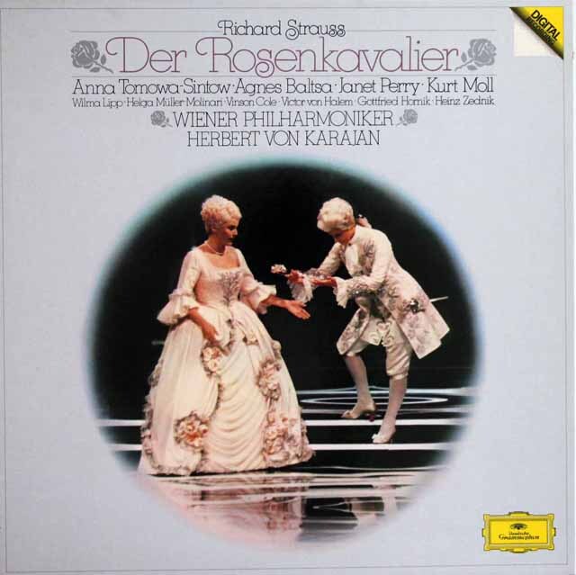 LP レコード カラヤンのR.シュトラウス/「ばらの騎士」全曲 独DGG 3733