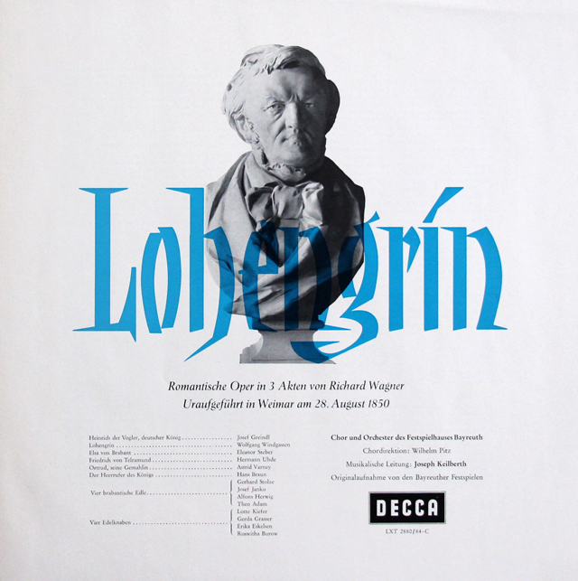 LP レコード カイルベルトのワーグナー/「ローエングリン」 独DECCA 3734