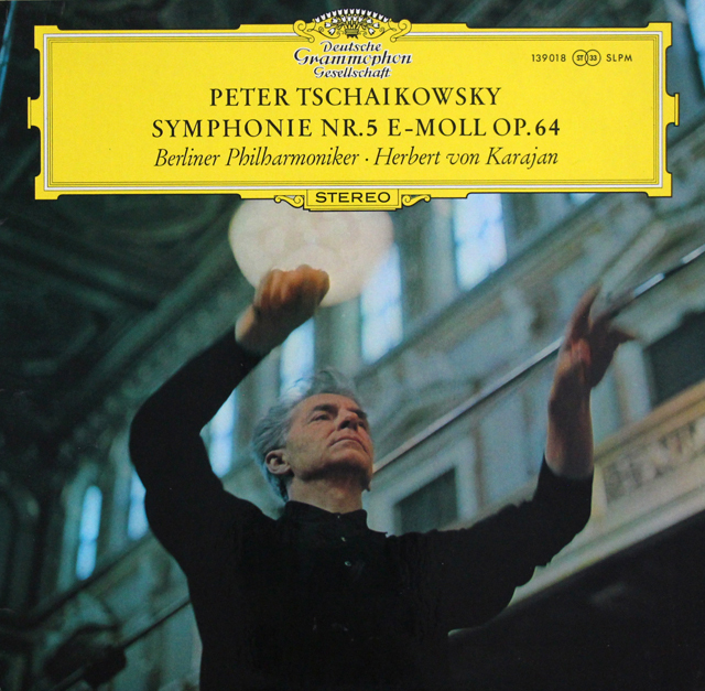 カラヤンのチャイコフスキー/交響曲第5番　独DGG　3734　LP レコード