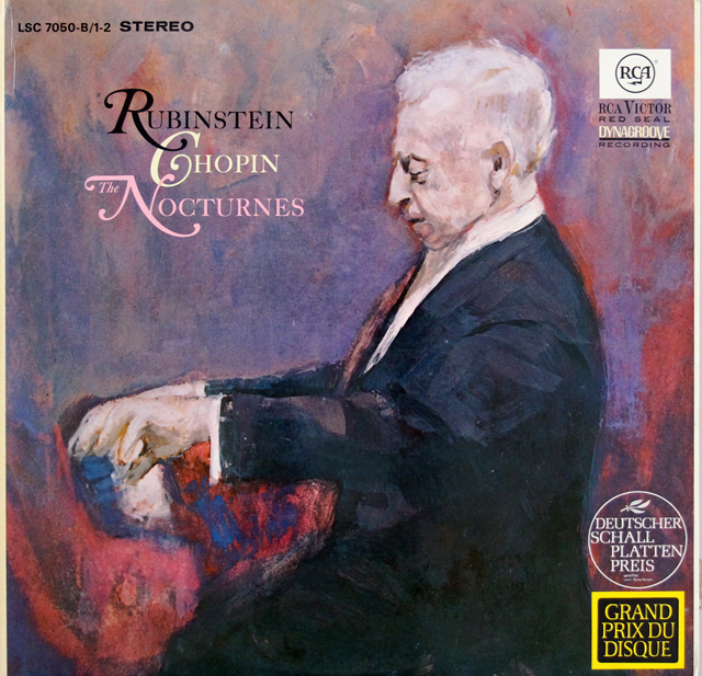 ルービンシュタインのショパン/ノクターン集　独RCA　3734　LP レコード