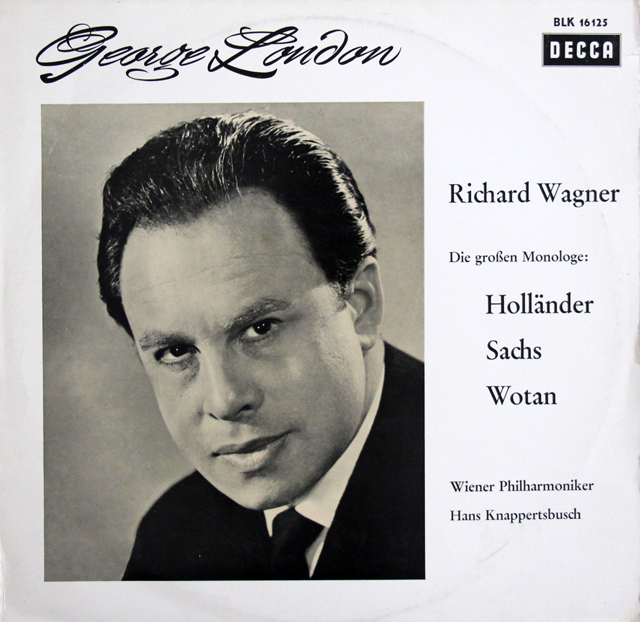 【モノラル】　クナッパーツブッシュ、ロンドンの「ワーグナー名演集」　独DECCA　3734　LP レコード