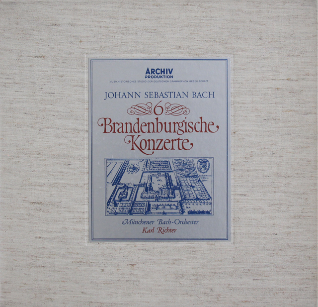 リヒターのバッハ/ブランデンブルク協奏曲全曲　独ARCHIV　3734　LP レコード