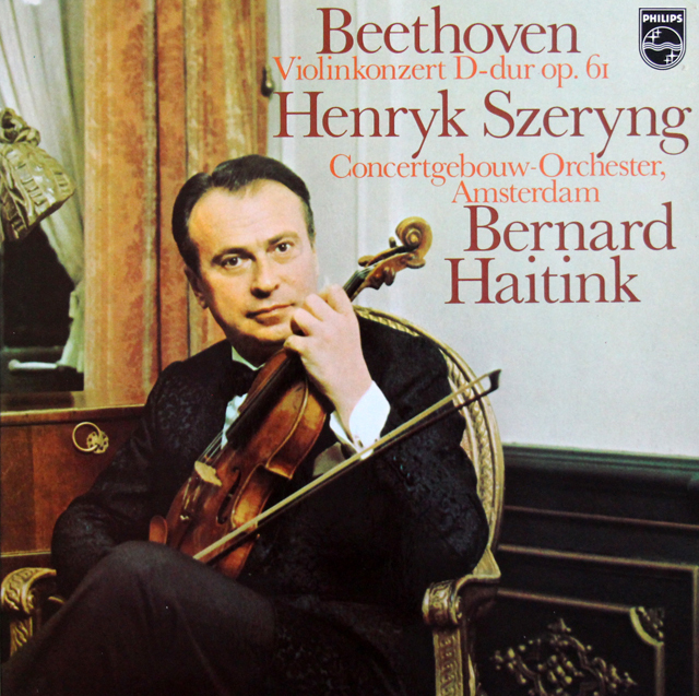 シェリング、ハイティンクのベートーヴェン/ヴァイオリン協奏曲　蘭PHILIPS　3735　LP レコード