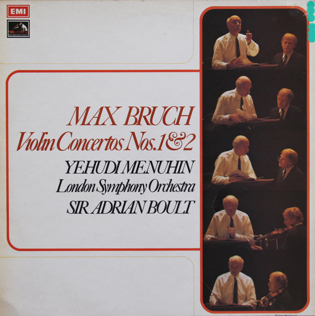 【オリジナル盤】　メニューイン、ボールトのブルッフ/ヴァイオリン協奏曲第1、2番　英EMI　3735　LP レコード