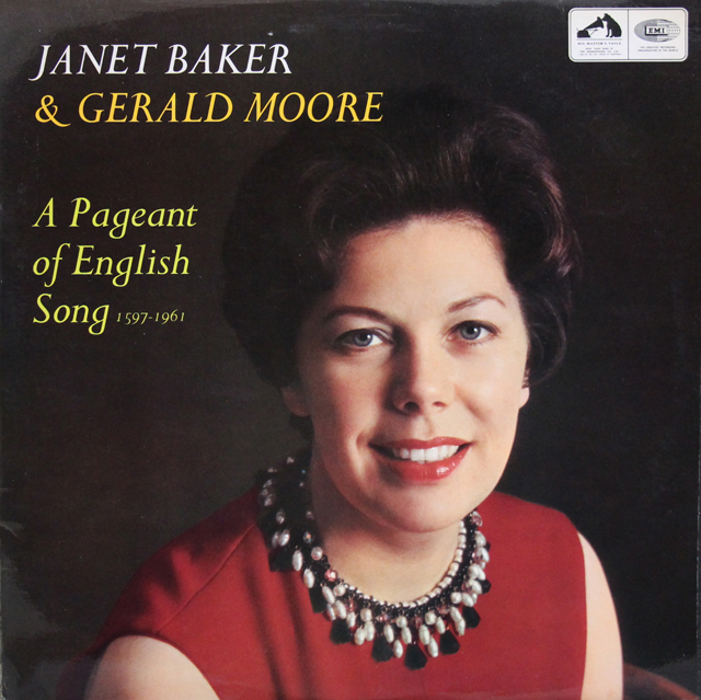 ベイカー、ムーアの「イギリス歌曲の祭典 1597-1981」（ダウランド、パーセルらの歌曲集）　英EMI　3735　LP レコード