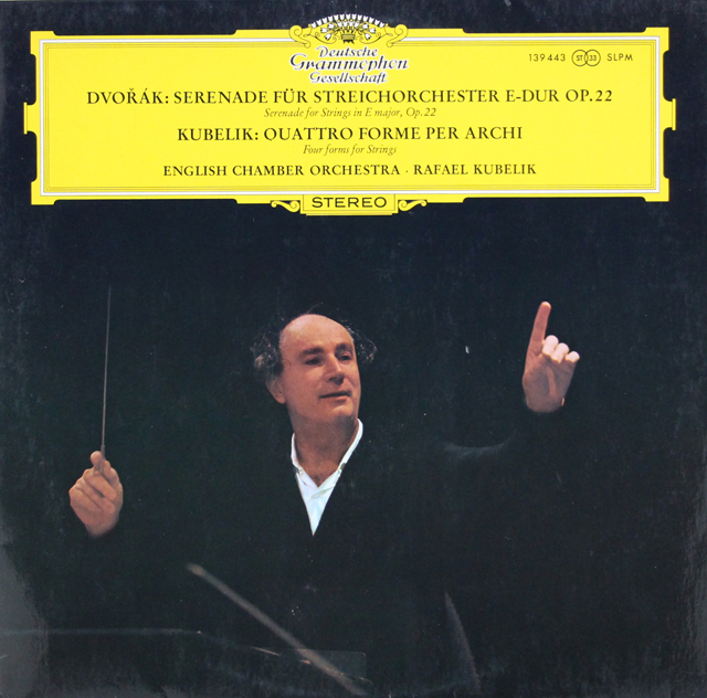 クーベリックのドヴォルザーク/弦楽セレナーデ ホ長調ほか　独DGG　3736　LP レコード