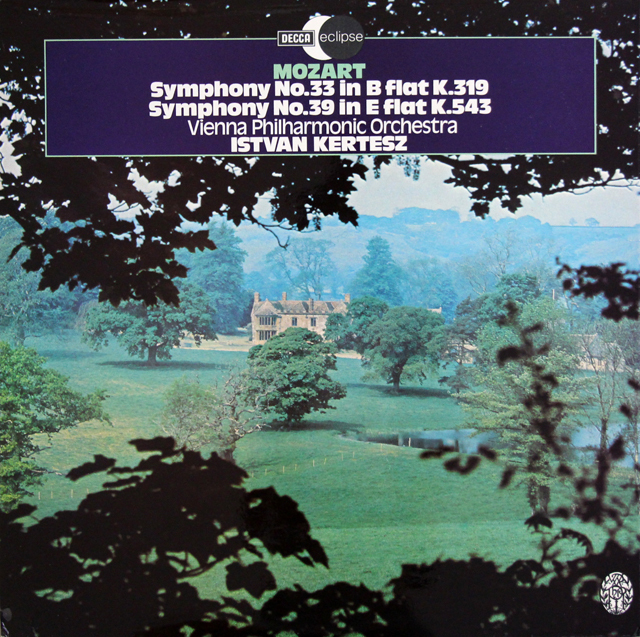 【テストレーベル】　ケルテスのモーツァルト/交響曲第33、39番　英DECCA　3736　LP レコード