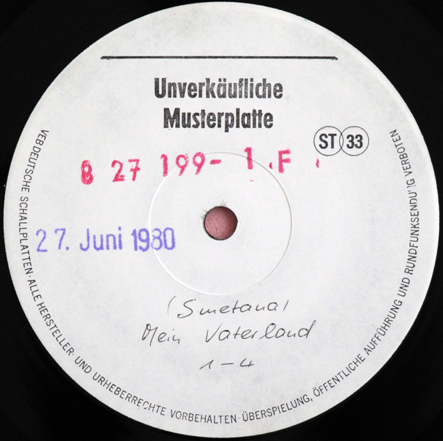 LP レコード テストプレス ベルグルンドのスメタナ/「わが祖国