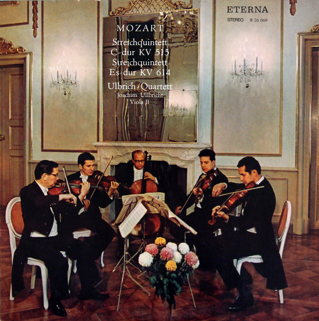 【オリジナル盤】　ウルブリヒ四重奏団らのモーツァルト/弦楽五重奏曲第3、6番　独ETERNA　3736　LP レコード