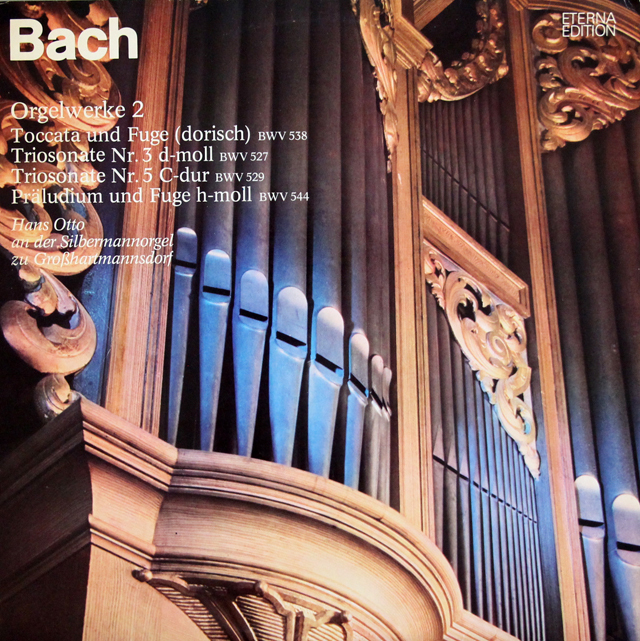 【テストプレス】　オットーのバッハ/トッカータとフーガほかオルガン作品集（2）　独ETERNA　3736　LP レコード
