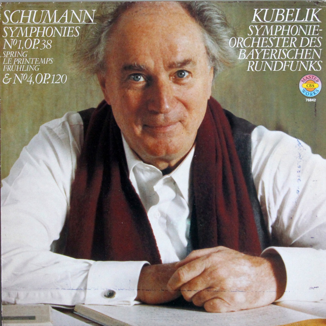 クーベリックのシューマン/交響曲第1番「春」、第4番　独CBS　3736　LP レコード